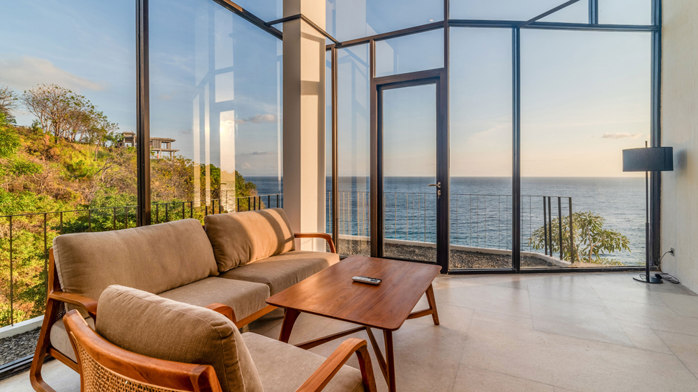 Elite Havens - Villa Kukenan - Lombok Indonesia - Master suite living area overlooking the ocean